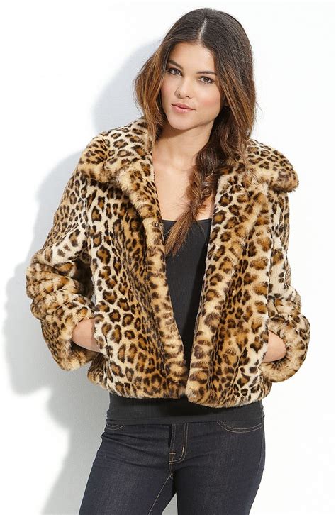 leopard fake fur coat|leopard lined faux suede coat.